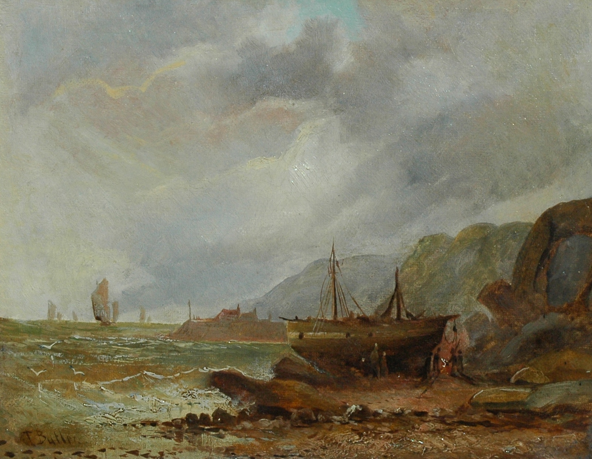Schiff an Küste