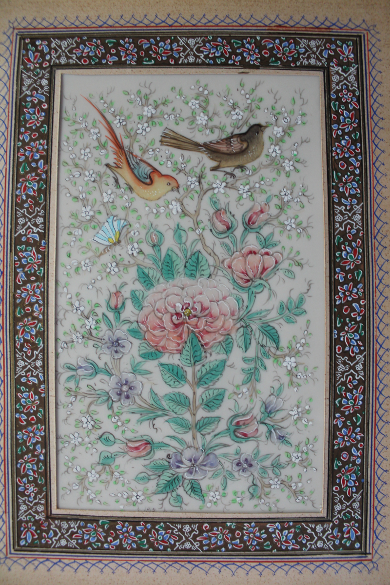 Vögel auf Blumen