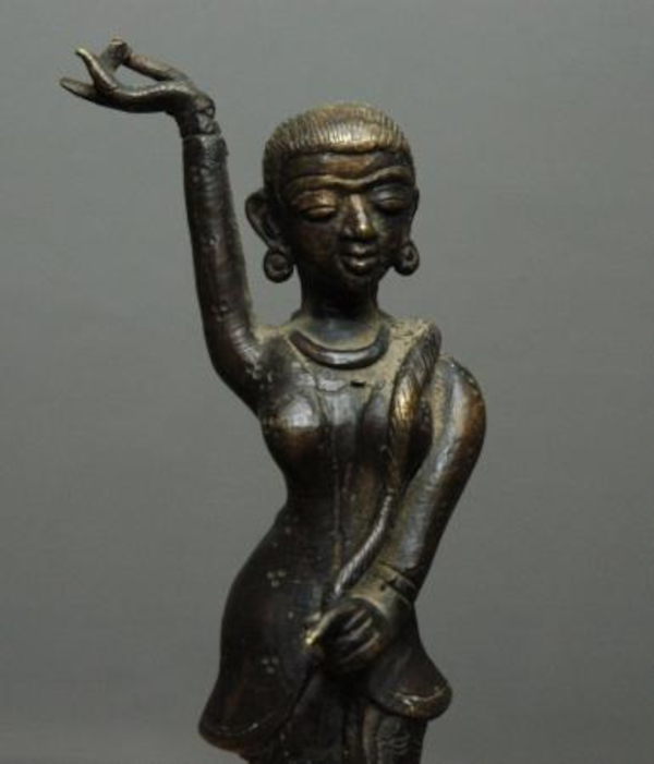 Skulptur Asien Reiter (Teilansicht)